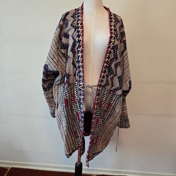 Bridgehead x C.C. Shroff Self-Help Centre - Vintage Tie Jacket with Embroidery - Picture 1 of 13